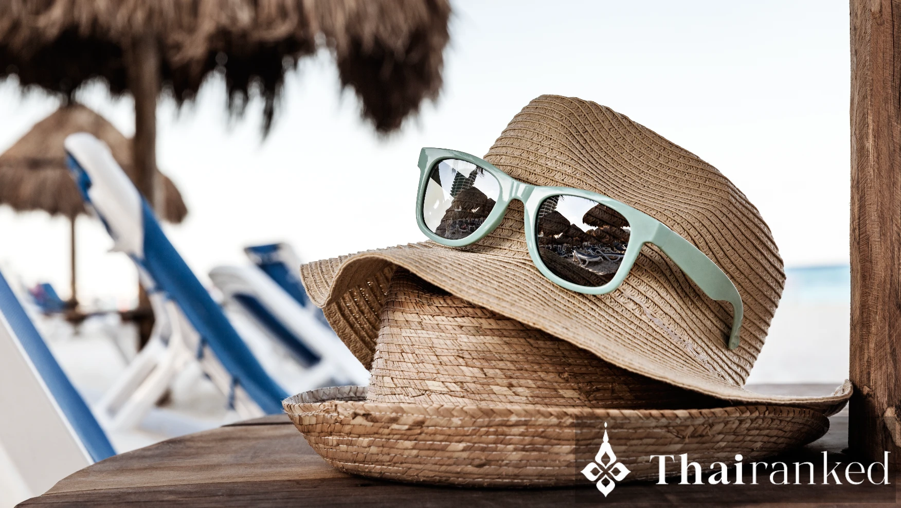 Sun hat and polarized sunglasses