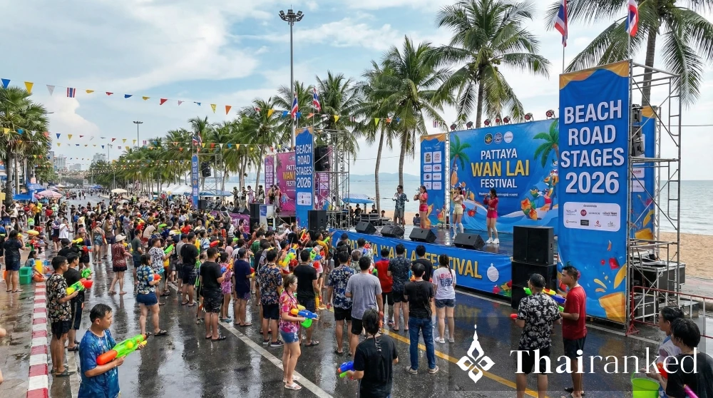 Pattaya Wan Lai Beach Road Stages