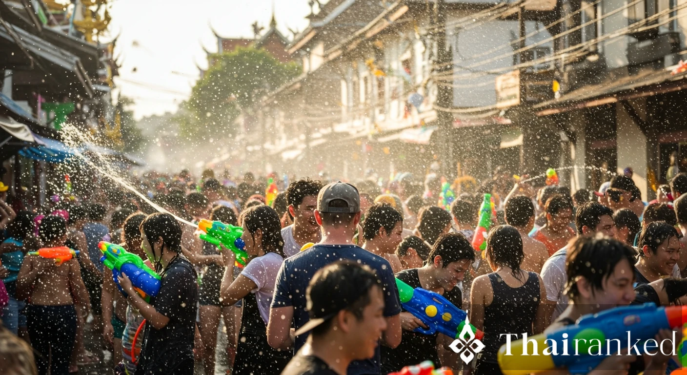 Chiang Mai Tha Phae Gate Songkran Stage