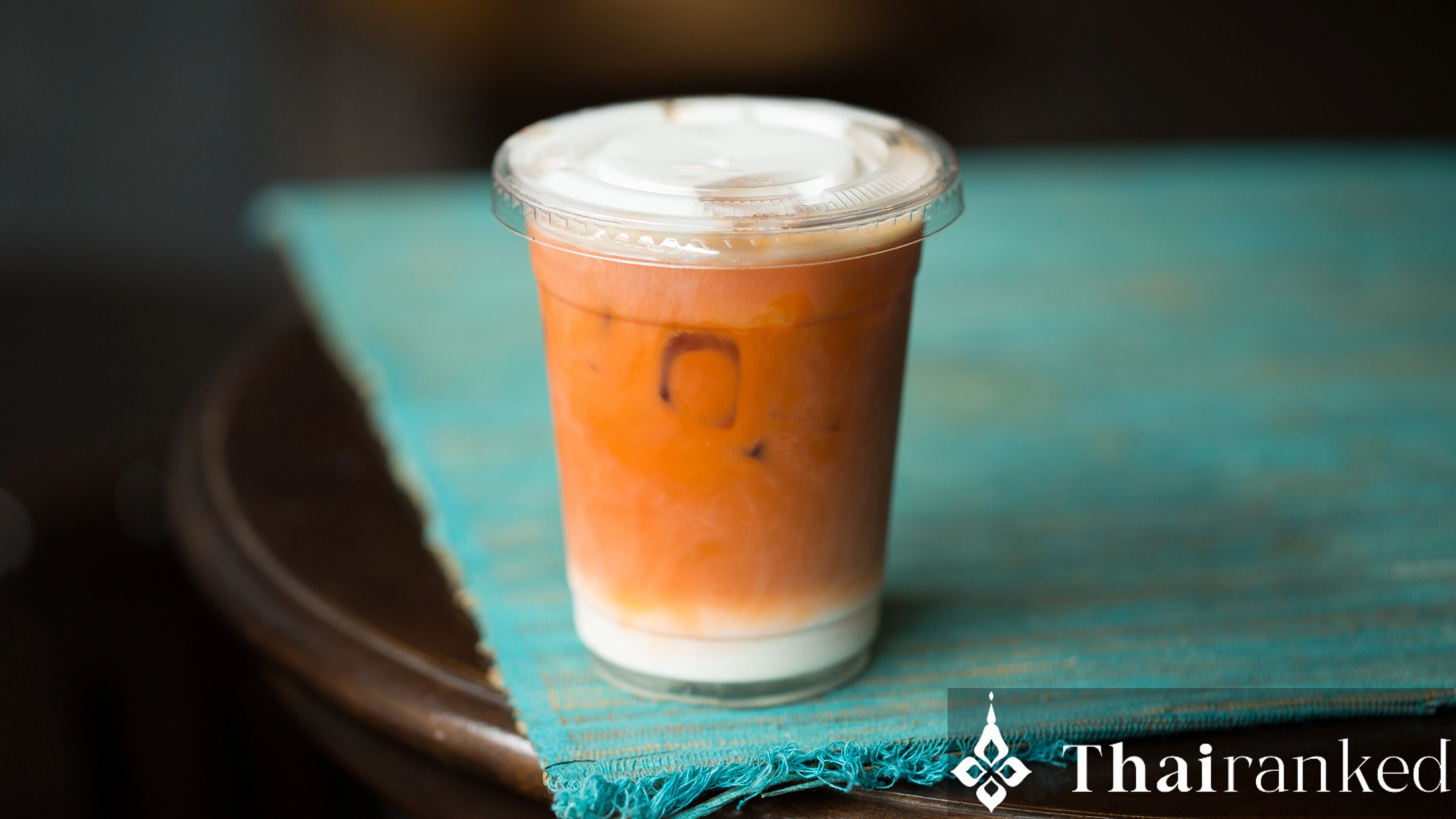 Thai Milk Tea Light (Cha Yen), 25% Sugar, Fresh Milk, No Pearls (180–280 kcal)