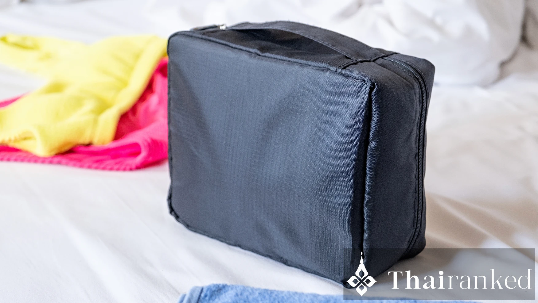 Daypack, packing cubes, and laundry kit