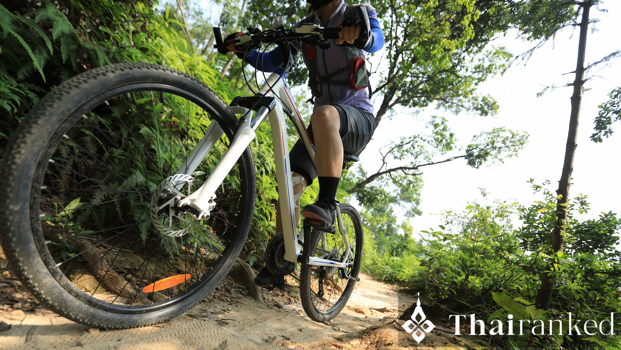 ドイ・ステープでのダウンヒルマウンテンバイク