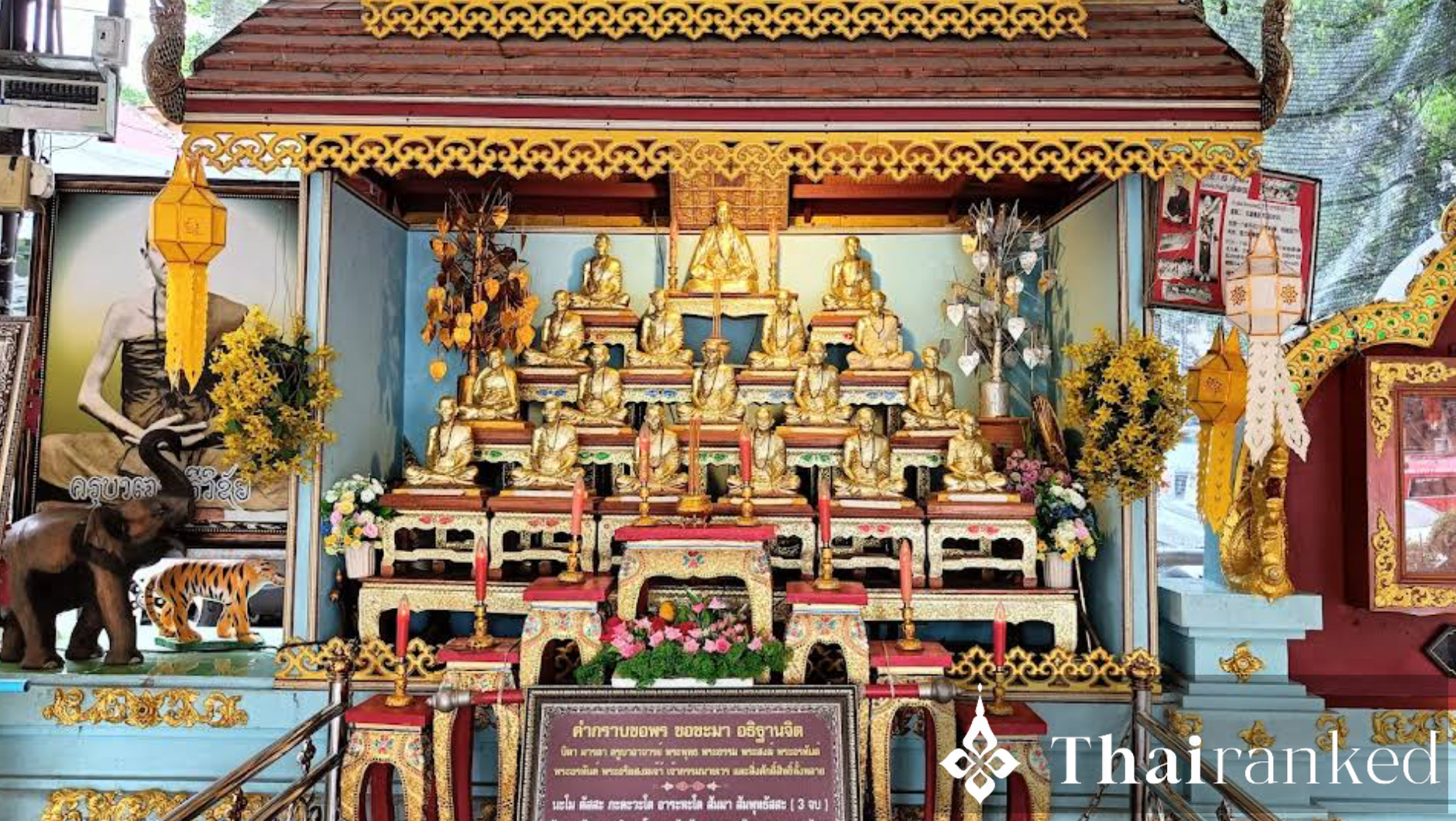 Kruba Srivichai Monument & Wat Phra That Doi Ti