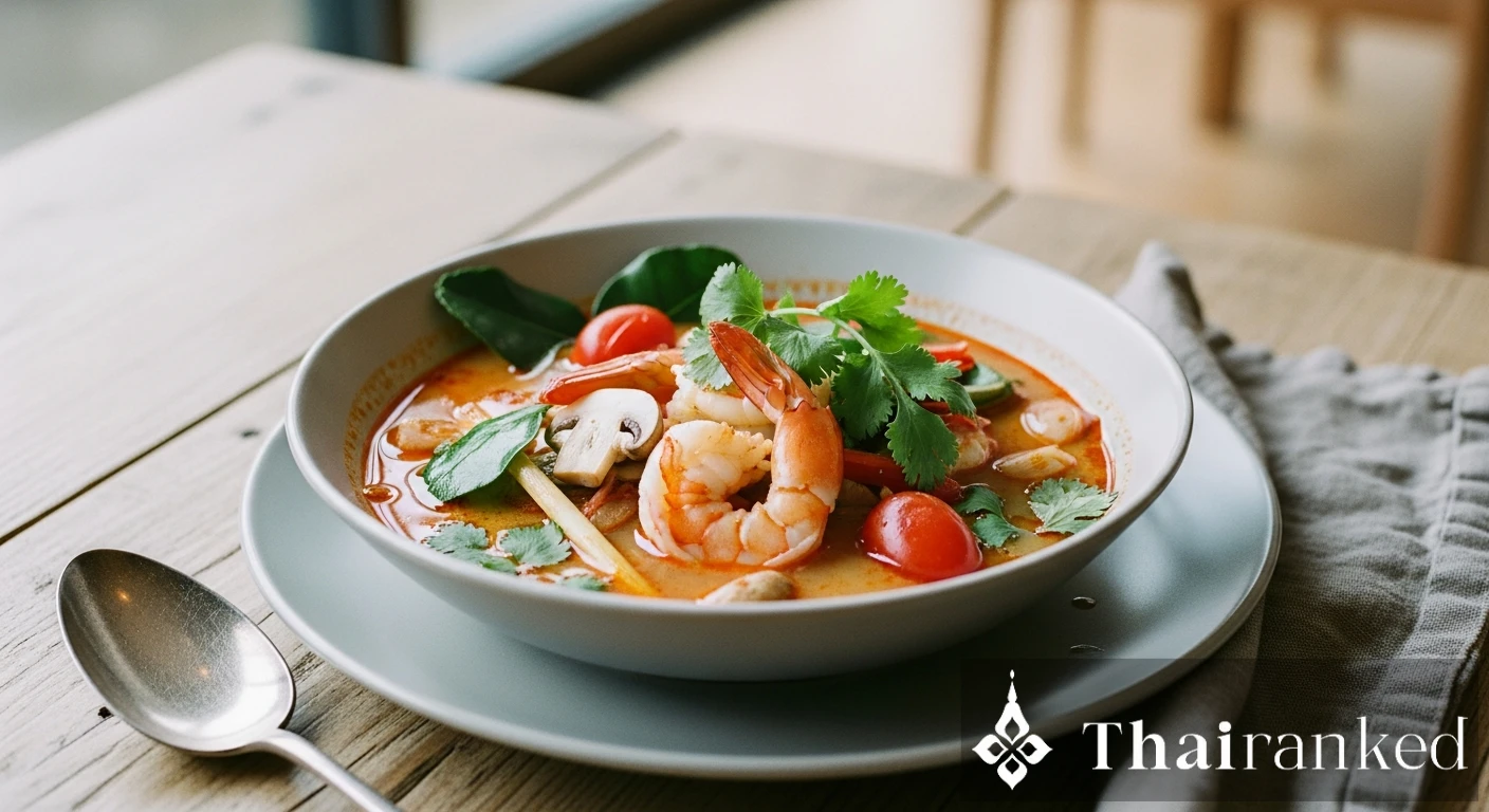 Tom Yum Goong (Hot and Sour Shrimp Soup)