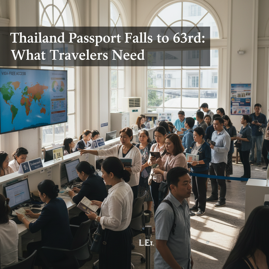 Thailand Passport Falls to 63rd: What Travelers Need