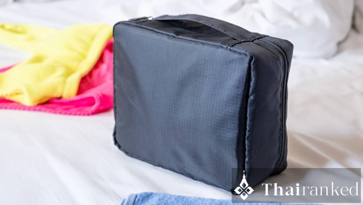 Daypack, packing cubes, and laundry kit