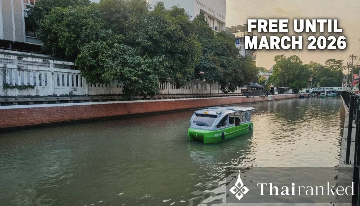 Taxis électriques gratuits de MuvMi : aventure en bateau sur les canaux de Bangkok de Hua Lamphong à Banglamphoo - thumbnail