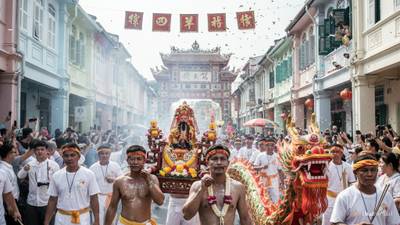 See Phuket Town Deity Processions During Vegetarian Festival